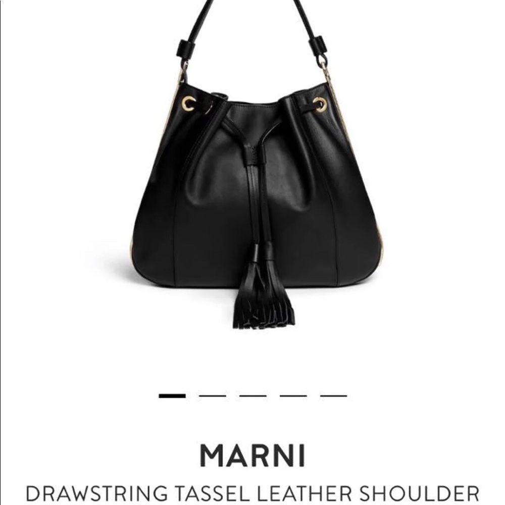 Brand new Marni Shoulder Tassel leather bag